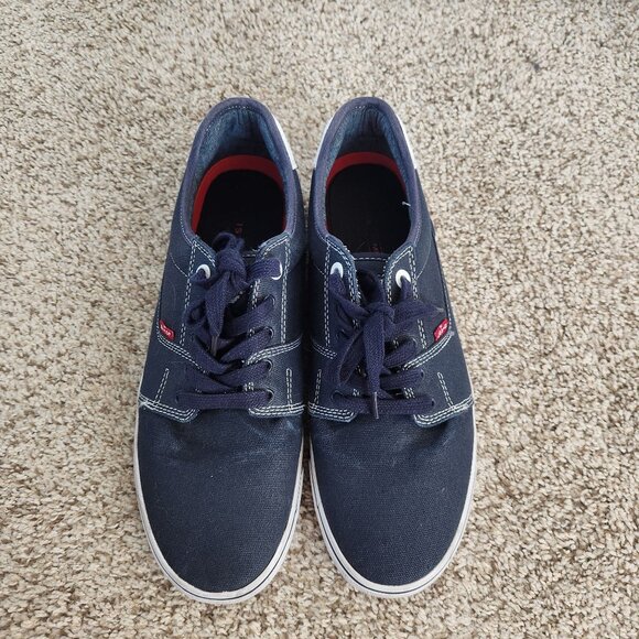 Levi's Blue Lace Up Blue Denim Shoes - Picture 1 of 11